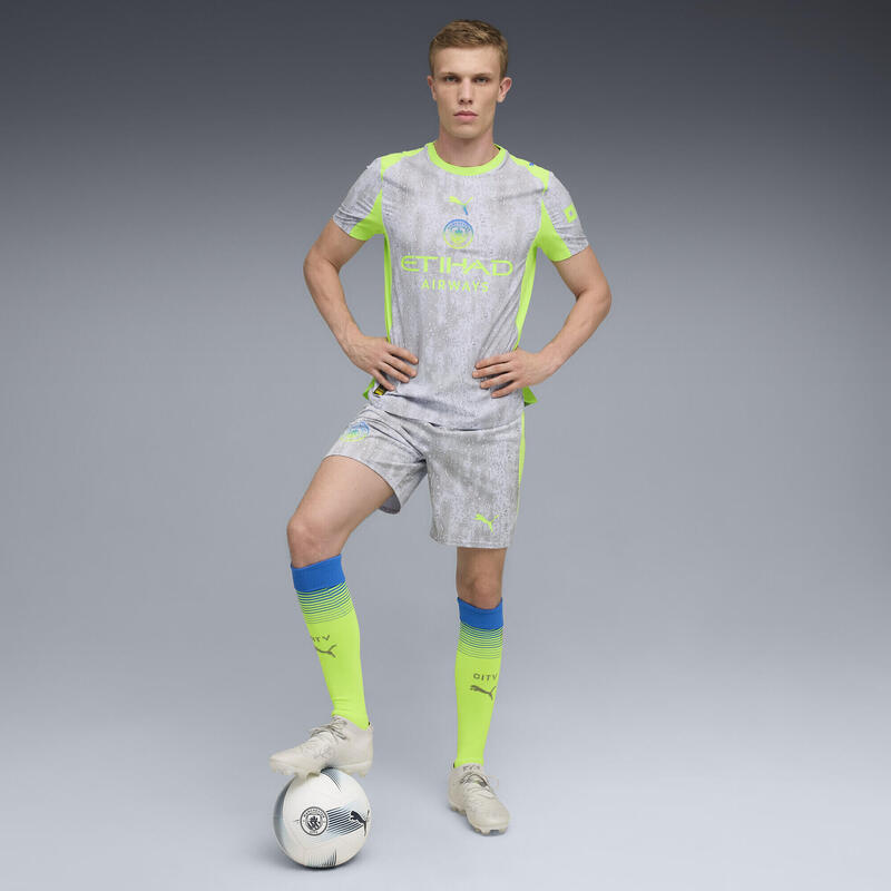 Tricou fotbal bărbați slim fit, mesh Authentic 25/26, albastru PUMA