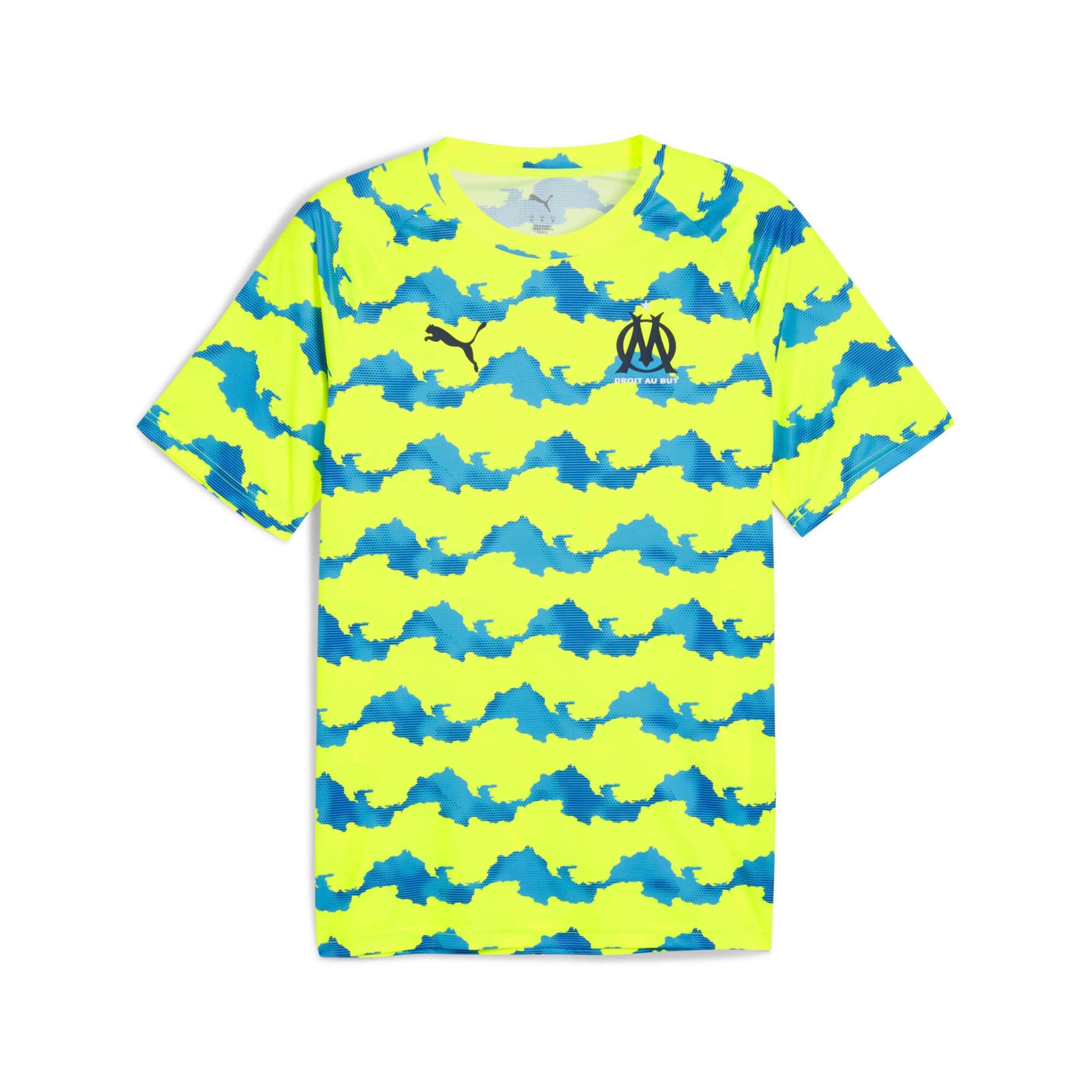 Puma - Maillot D'Échauffement Om 2025/26 - Maillot Manches Courtes - Jaune - Decathlon