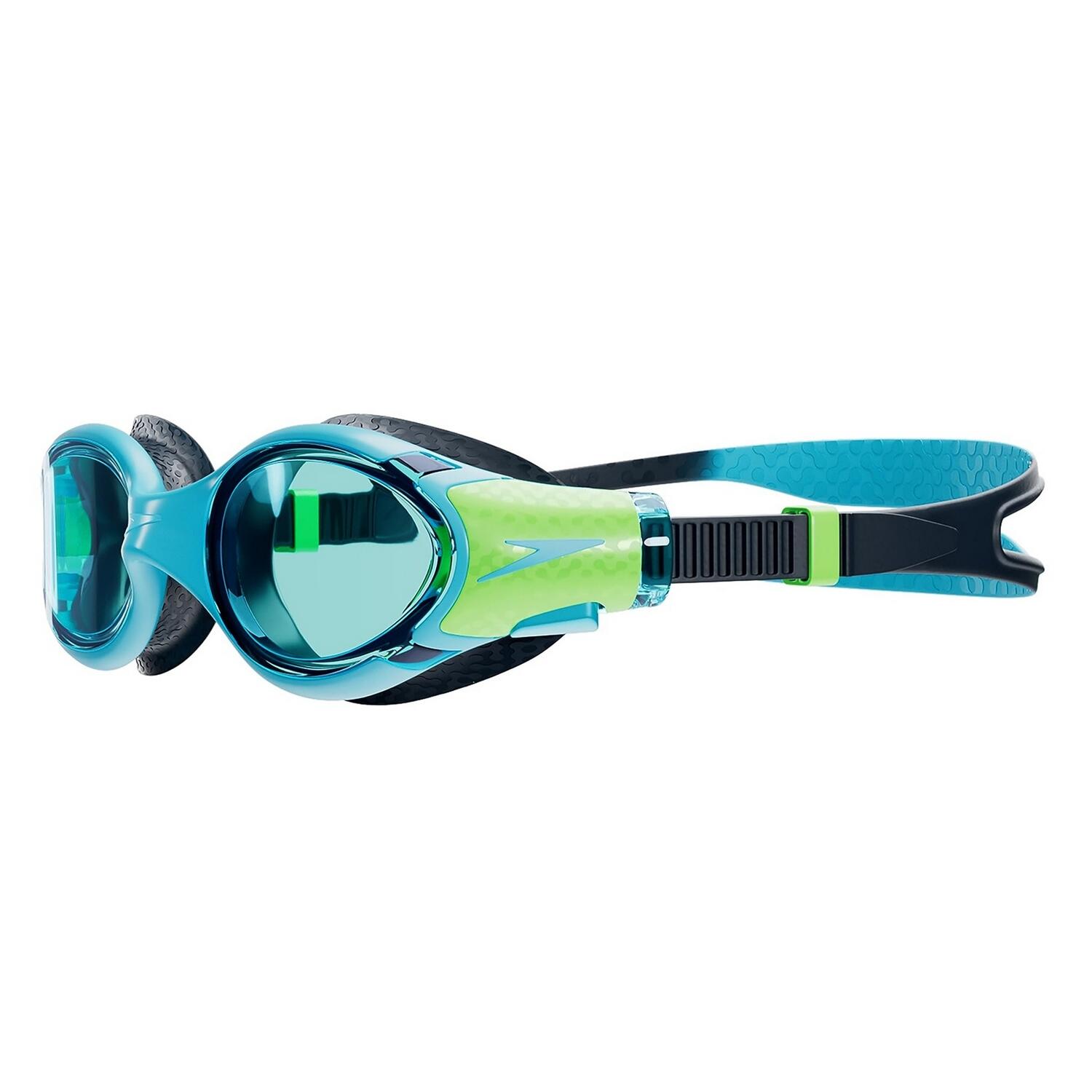 Lunettes De Natation BIOFUSE 2.0 Enfant (Bleu / Vert) 3/4
