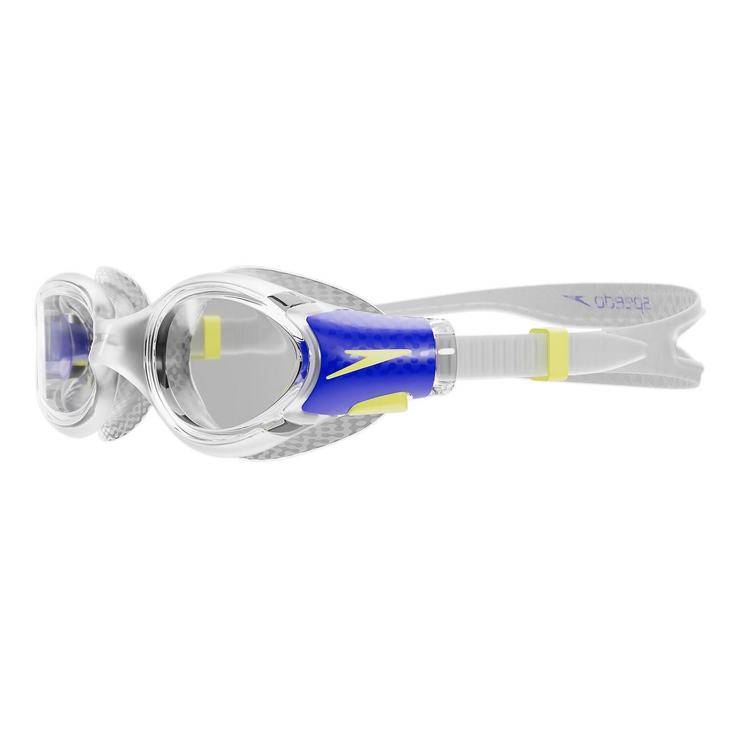 Lunettes De Natation BIOFUSE 2.0 Enfant (Transparent / Bleu) 3/4