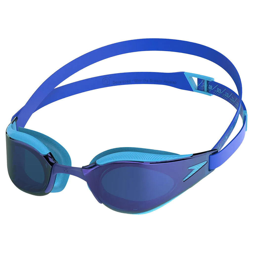 Childrens/Kids Fastskin Hyper Elite Mirror Swimming Goggles (Blue)