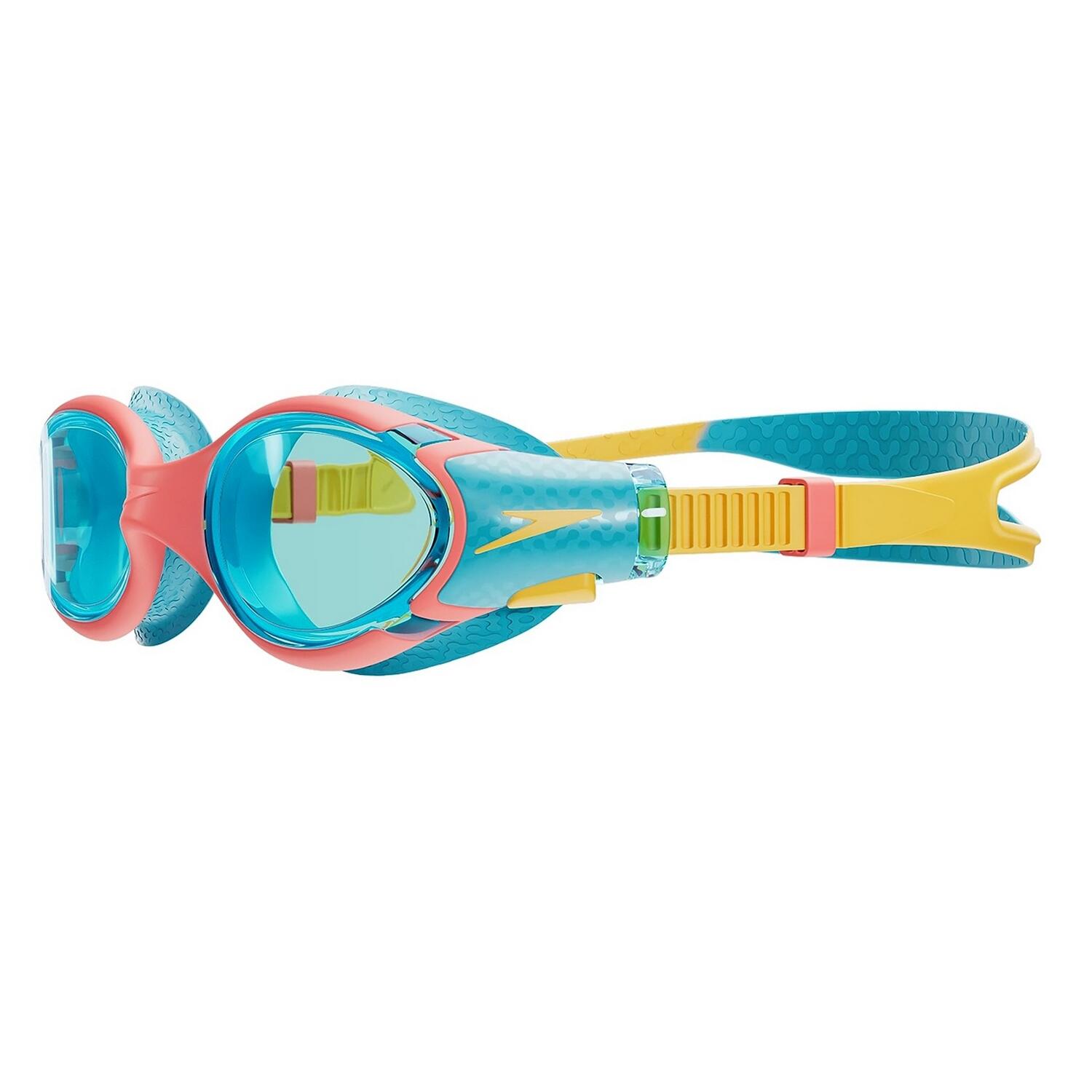 Lunettes De Natation BIOFUSE 2.0 Enfant (Rouge / Bleu) 3/4