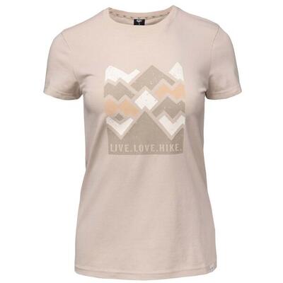 Dames lady aldys tshirt met korte mouwen (beige)