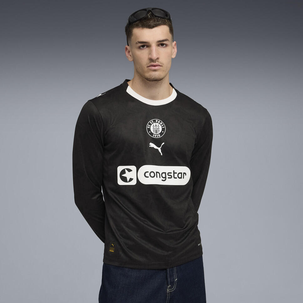 Męska trzecia koszulka FC St. Pauli 25/26 z długim rękawem PUMA Black White