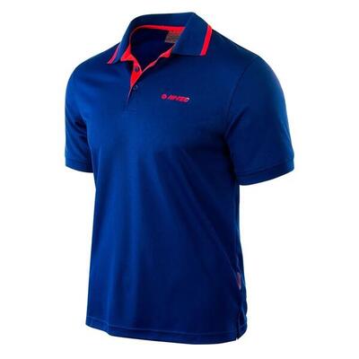 Heren site ii trainings polo shirt (blauw/hoog risico rood)