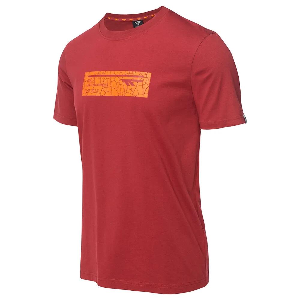 Maglietta Uomo Hi-Tec Hamiloni Rosso Rubino 3/4