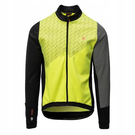 Maglietta Da Ciclista Uomo Radvik November Bv Jumper Giallo Di Sicurezza Nero