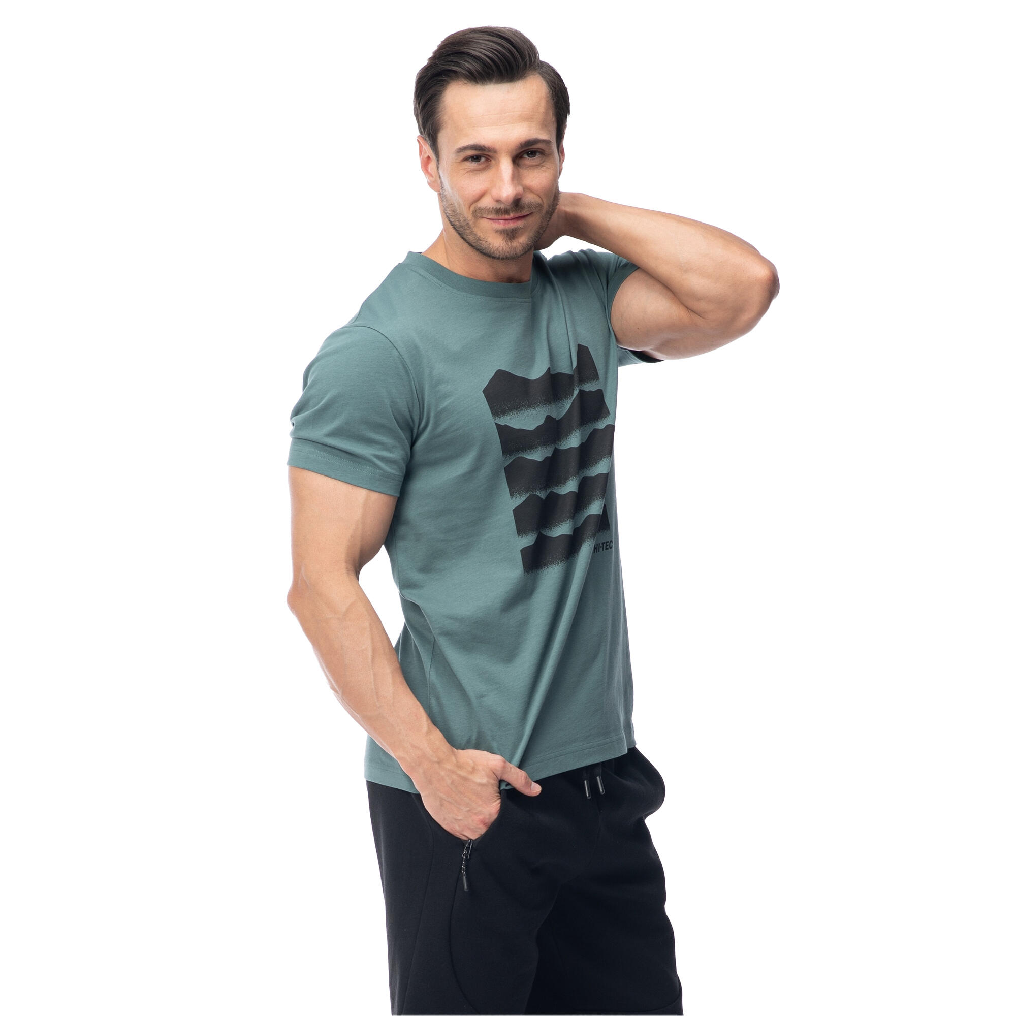 Tricou Drumeții În Natură Hi-Tec Amezo Bărbați