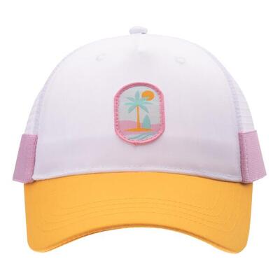 Meisjes mayle trucker cap (geel/roze)