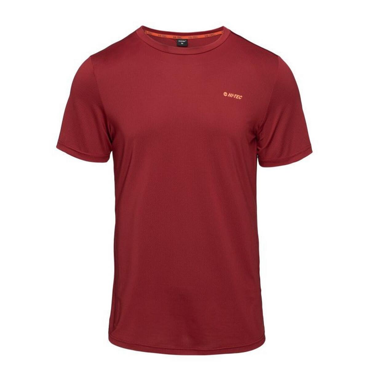 Hi-tec - Tshirt Hadi Homme (bordeaux) - T-shirt Manches Courtes - Bordeaux|rouge - Decathlon