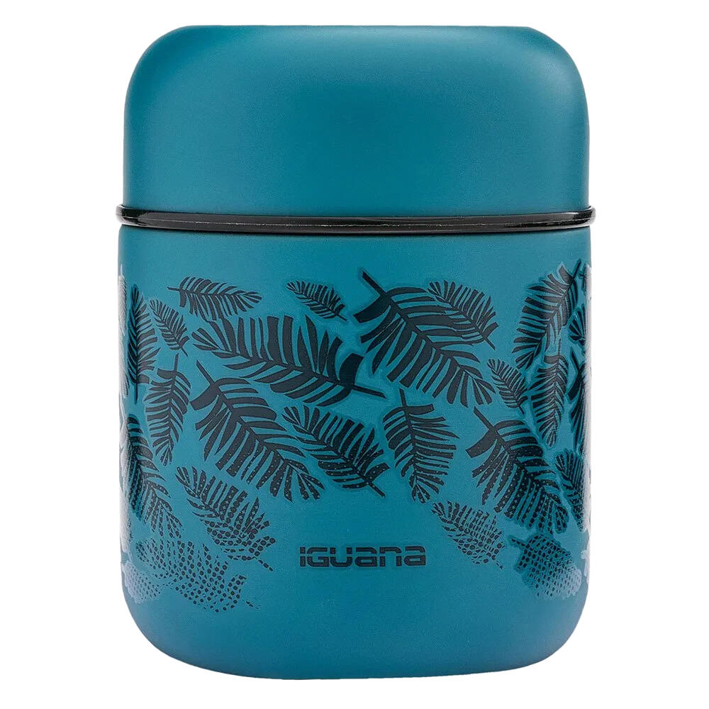IGUANA Stampa Foglia 280 Ml Pallone Termico Iguana Peony Verde