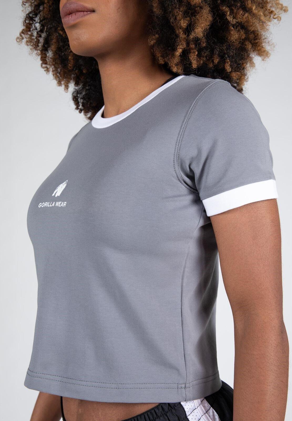 New Orleans Cropped Maglietta - Grau 5/6