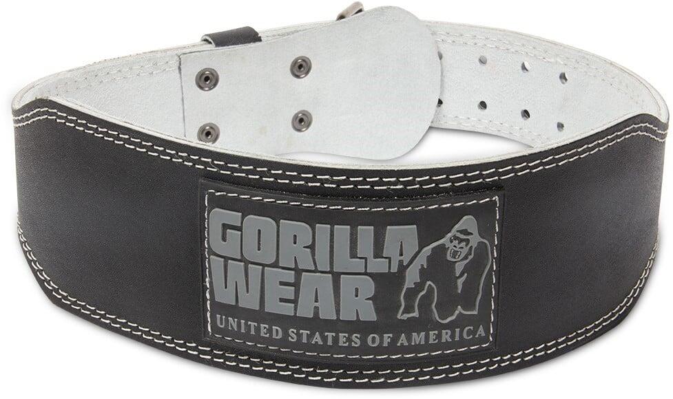 Cuir rembourré de 4 pouces Ceinture de levage - Noir/Grau -  S 5/6