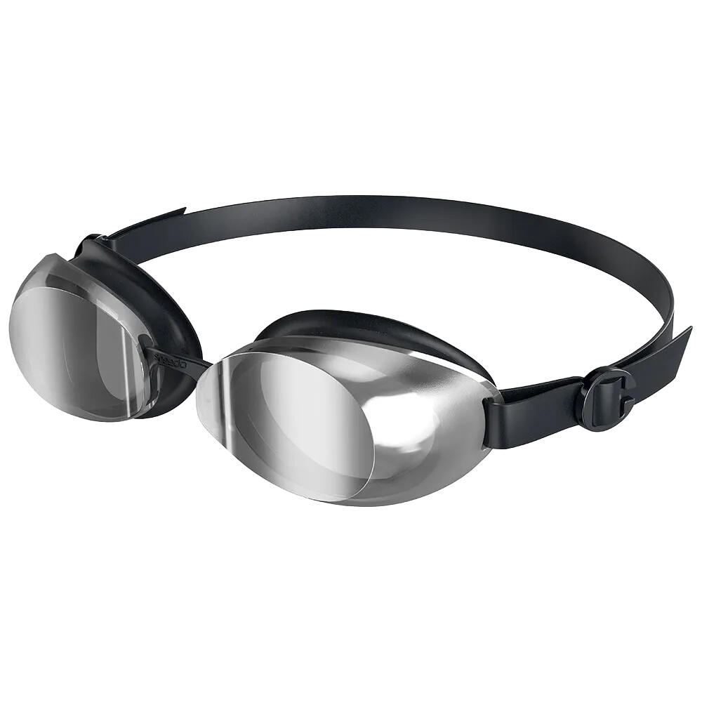 Jet 2.0 Mirrored Swimming Goggles (Black/Silver)