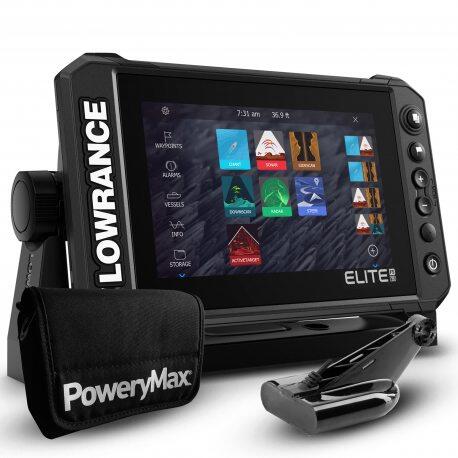 Lowrance Elite FS 9 Nero PoweryMax con trasduttore DownScan HDI 50/200 600W