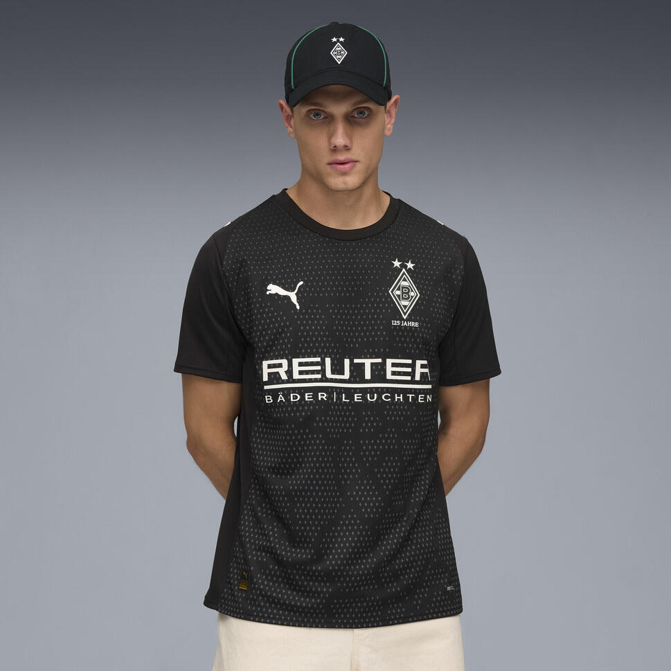 Męska trzecia koszulka Borussia Mönchengladbach 25/26 PUMA Black Warm White