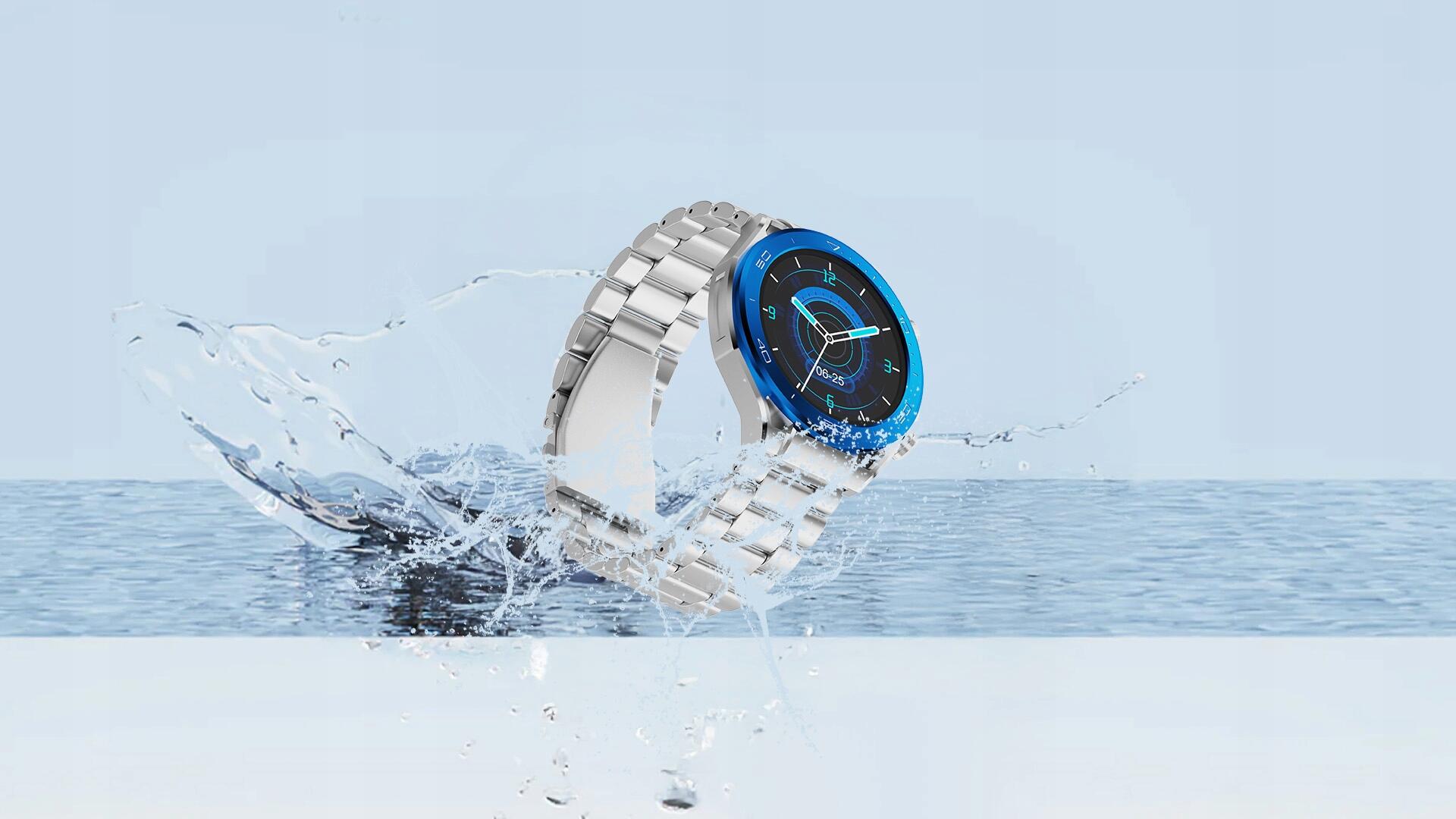 Smartwatch zegarek sportowy IMIKI Xplorer Oyster Silver 2/6