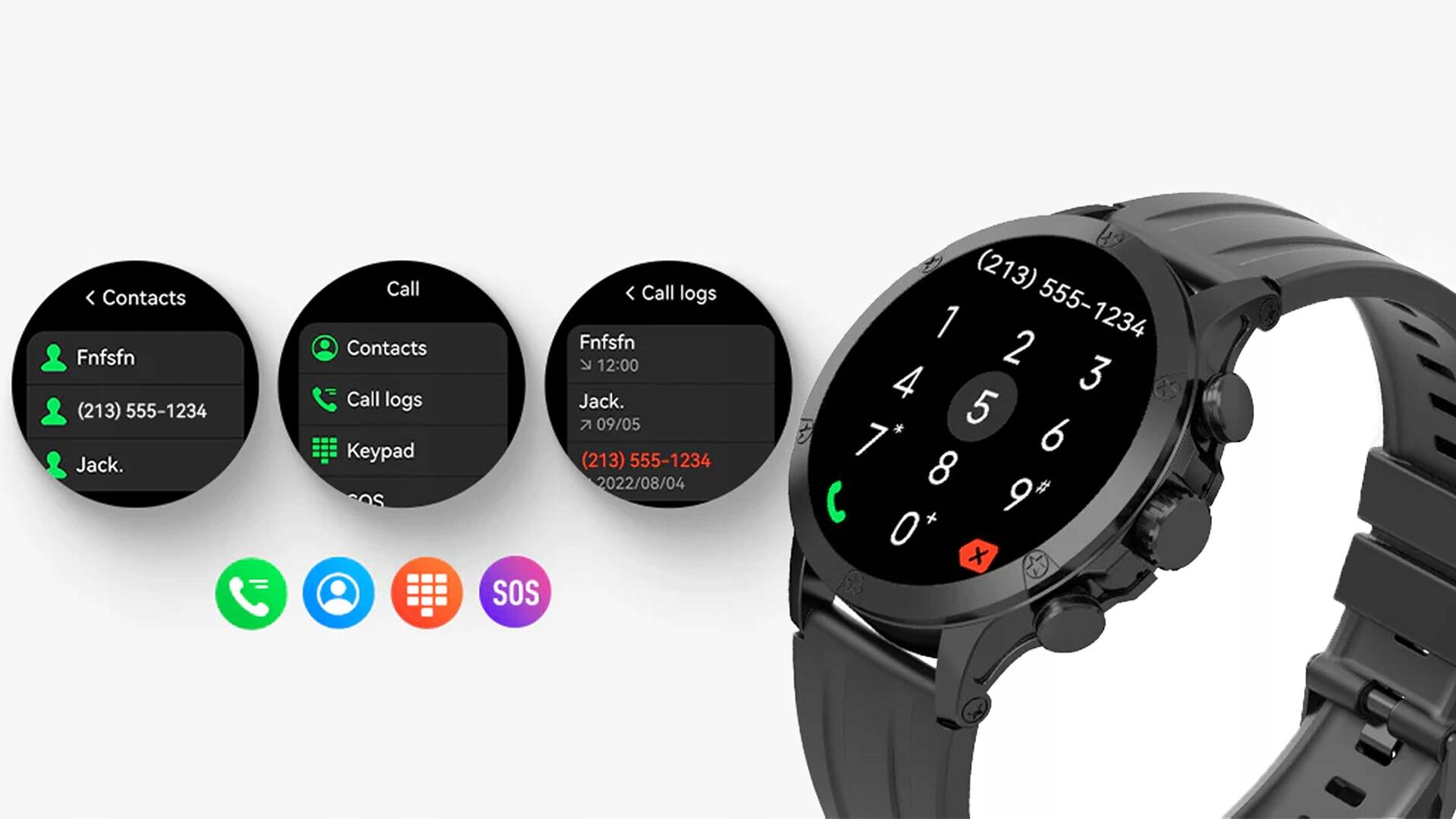 Smartwatch zegarek sportowy IMIKI Xplorer Pro Black 6/7