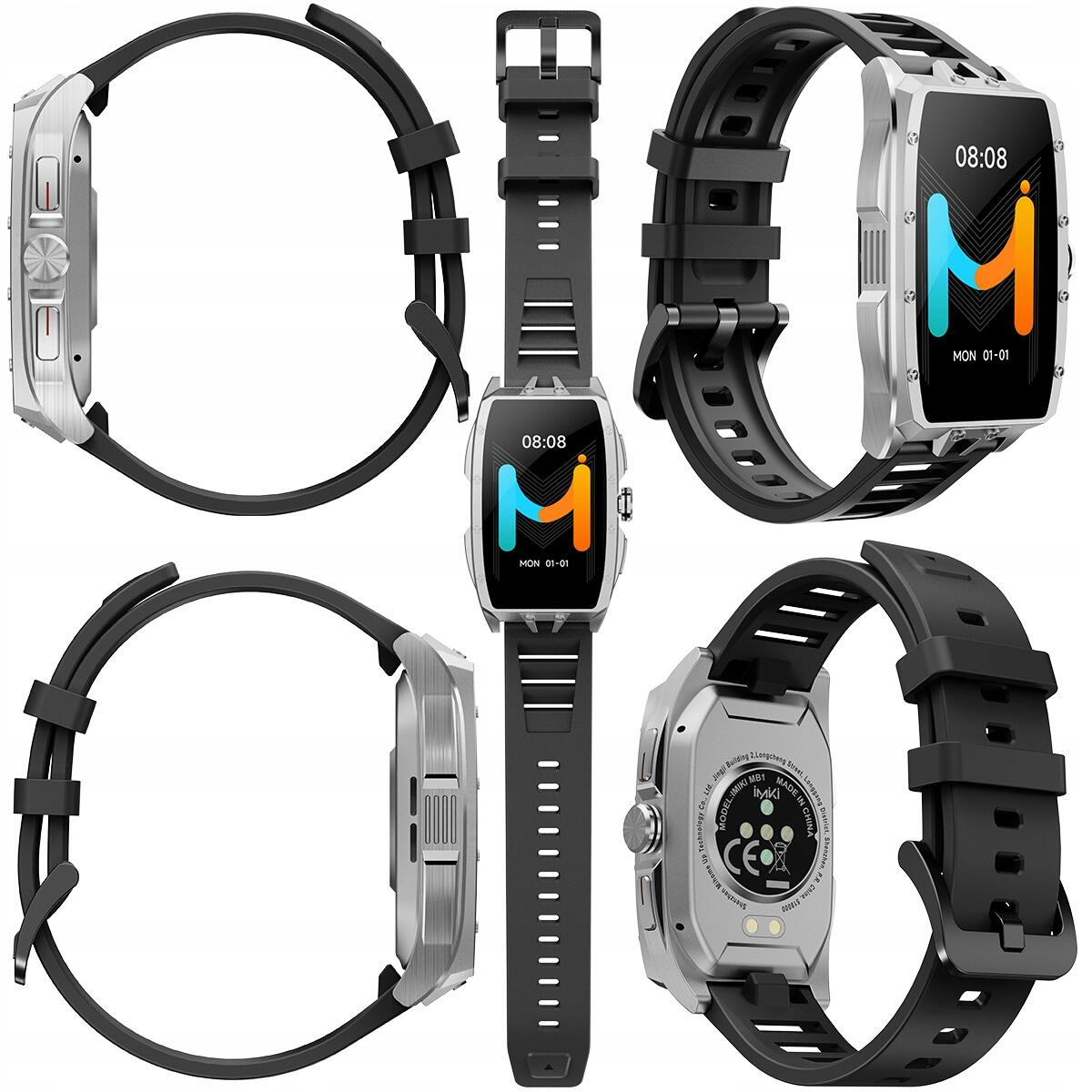 Smartwatch zegarek sportowy IMIKI Master Band Silver 6/7