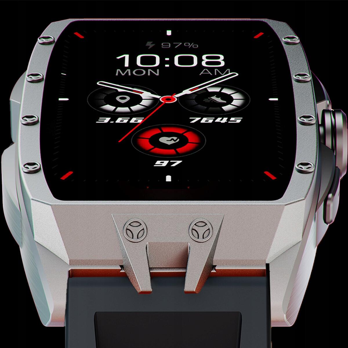 Smartwatch zegarek sportowy IMIKI Master Band Silver 4/7