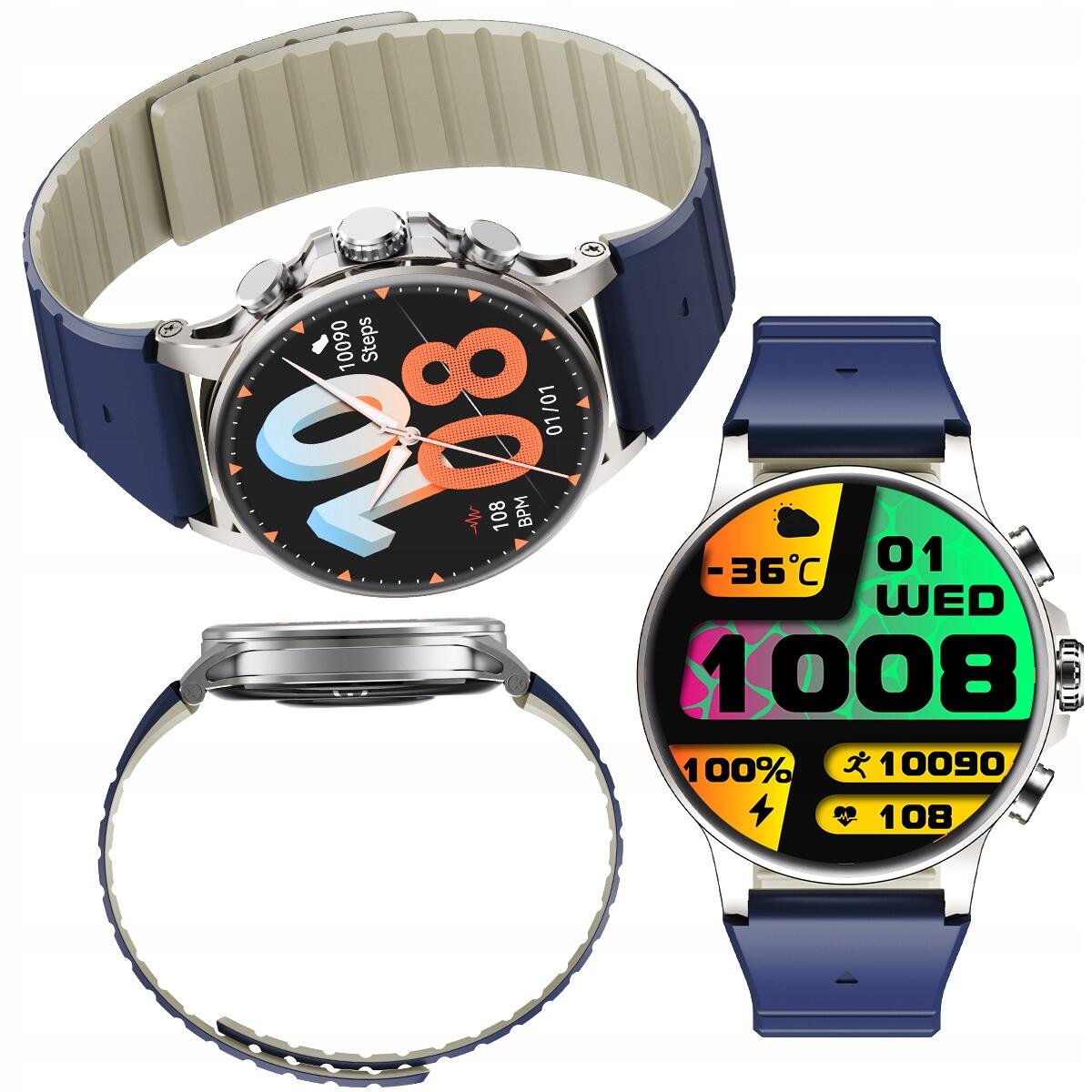 Smartwatch zegarek sportowy IMIKI Holo Ultra Blue 7/7