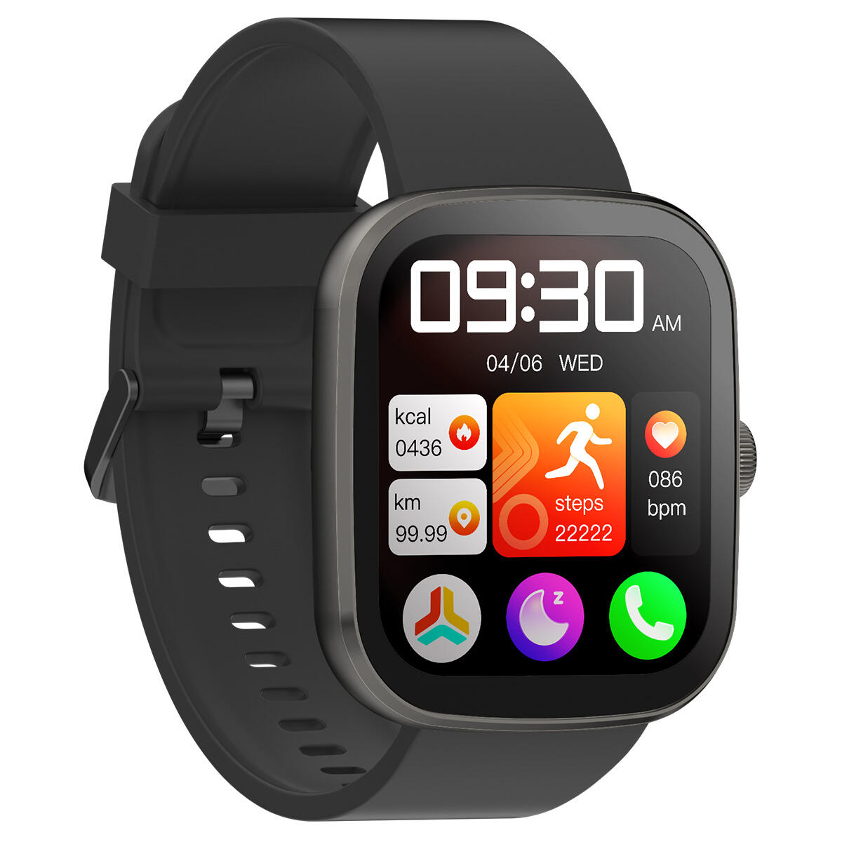 Smartwatch zegarek sportowy IMIKI Frame 2 Lite Black 2/7