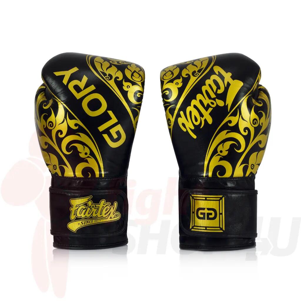 Luvas de boxe preto Glory Fairtex 2/4
