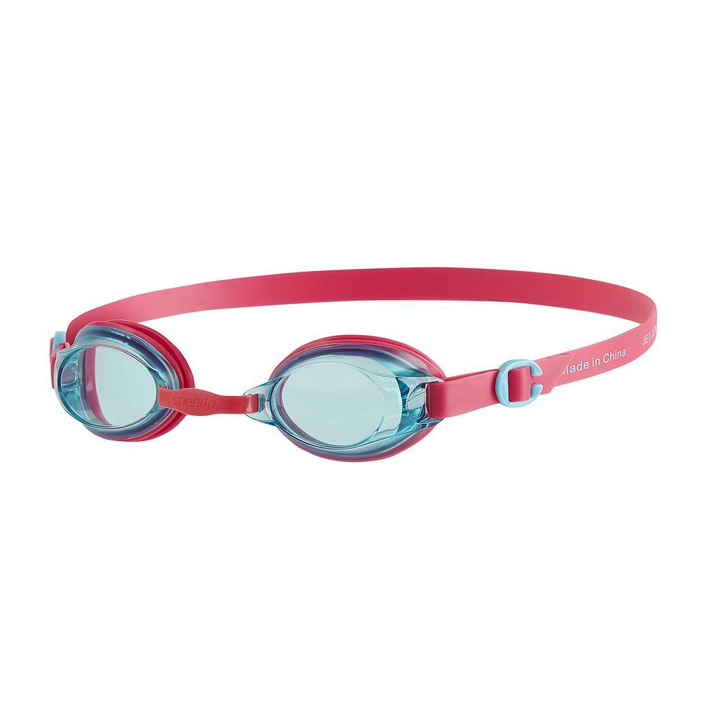 Speedo - Lunettes De Soleil Speedo Jet Junior - Rose Extatique / Aquatique - Lunettes De Natation - Bleu|rouge - Taille Unique - Decathlon