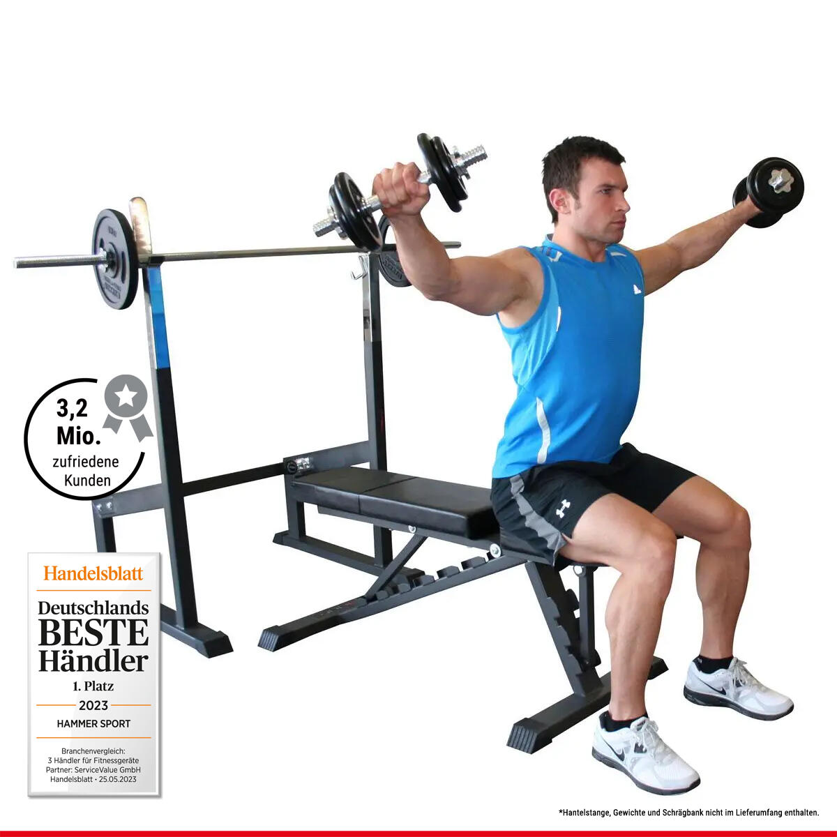 Soporte de pesas barra larga Hammer 5/7