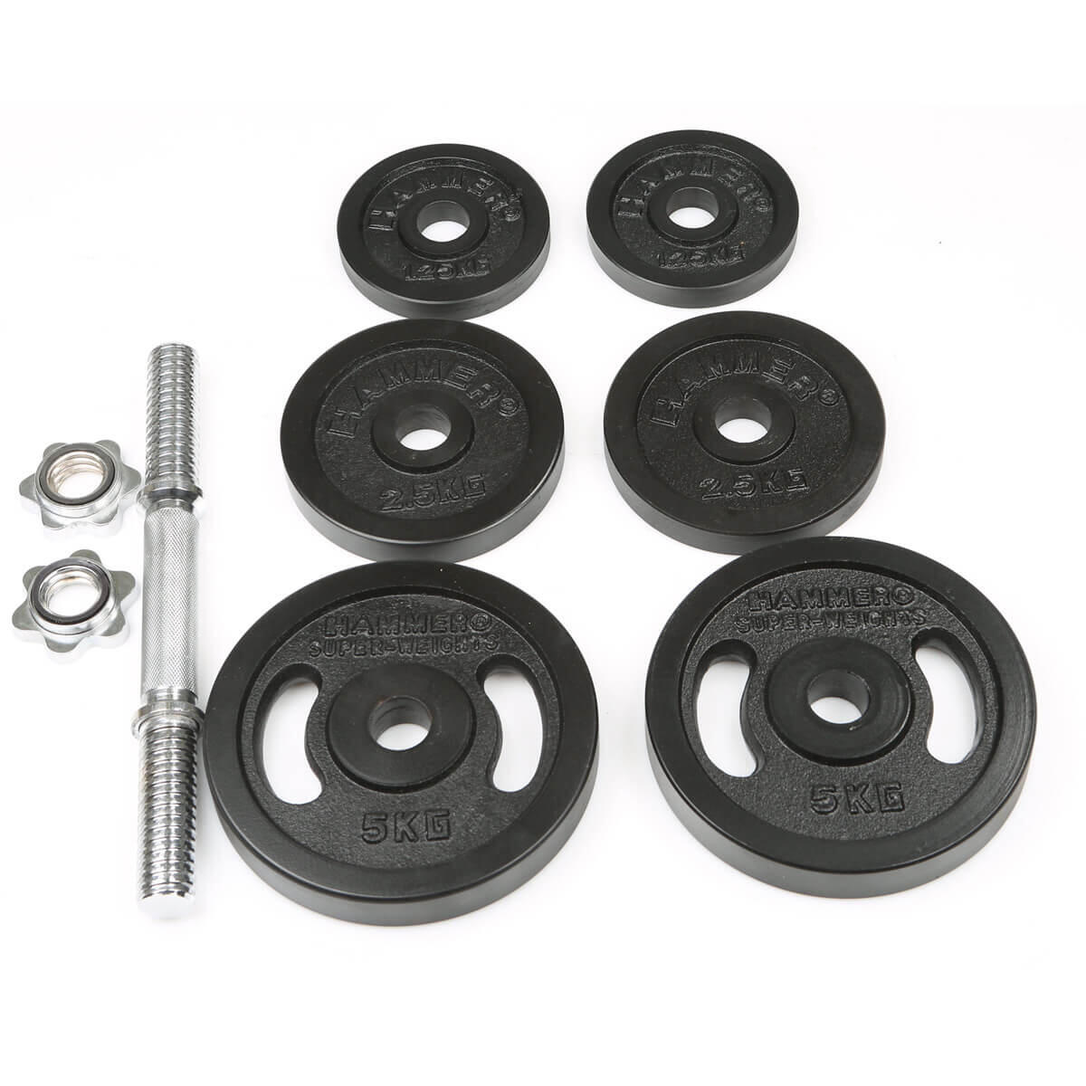Set mancuernas 20 Kg Hammer 2/2