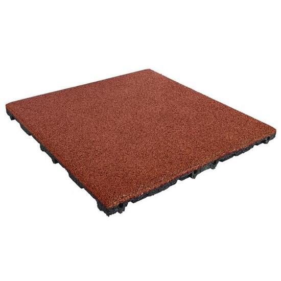 Dalle en caoutchouc 45 mm - 50 x 50 cm - Rouge