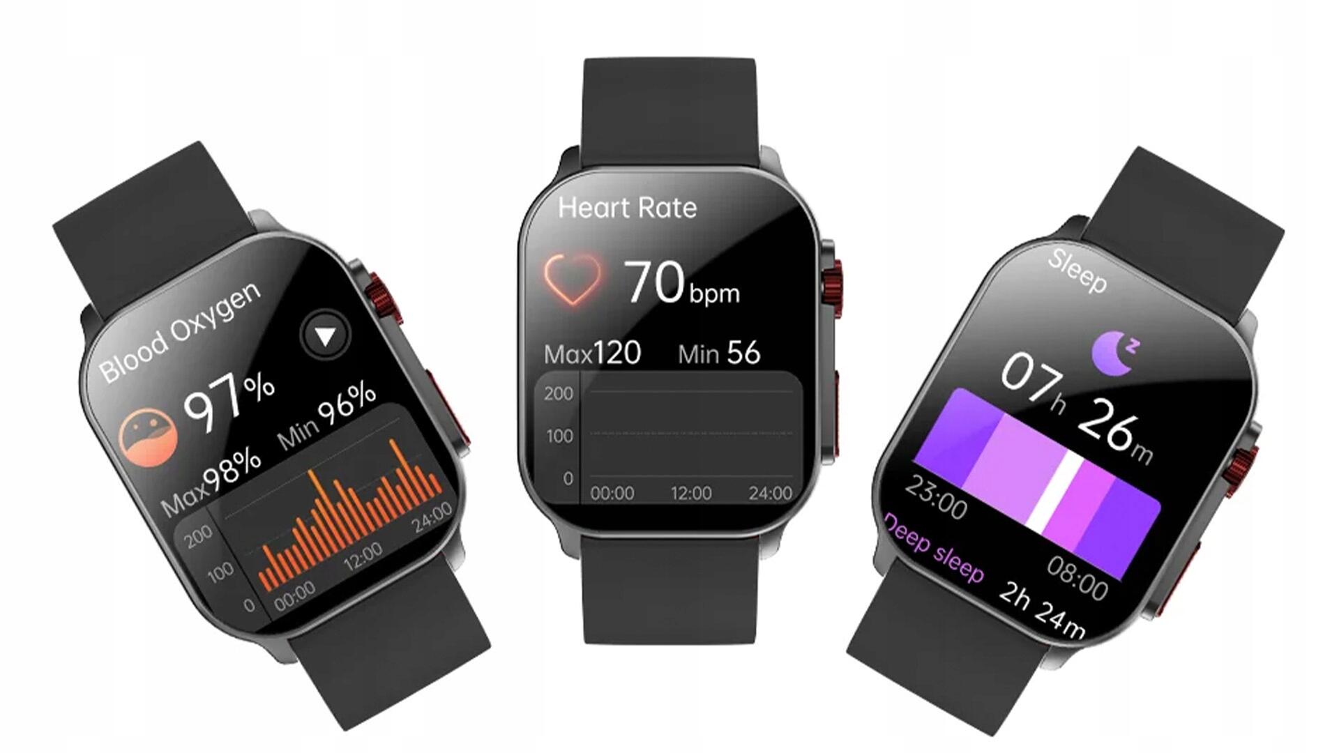 Smartwatch zegarek sportowy IMIKI Frame 2 Black 6/7