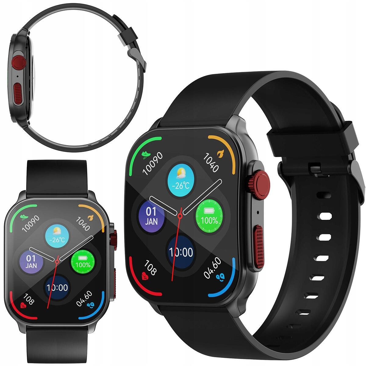 Smartwatch zegarek sportowy IMIKI Frame 2 Black 7/7