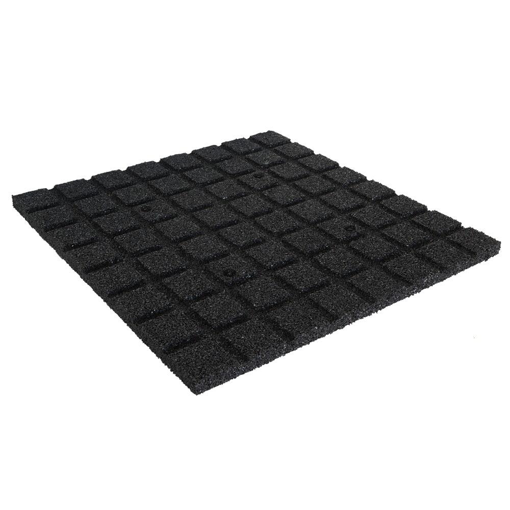 Dalle en caoutchouc 25 mm - 50 x 50 cm - Noire 2/5