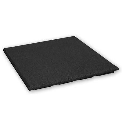 Piastrella in gomma 30mm - 50x50 cm - Nero