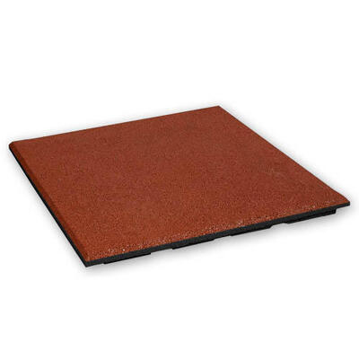Piastrella in gomma 30mm - 50x50 cm - Rosso