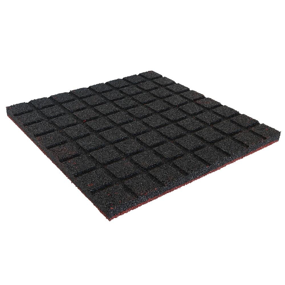 Dalle en caoutchouc 30 mm - 50 x 50 cm - Rouge 2/5