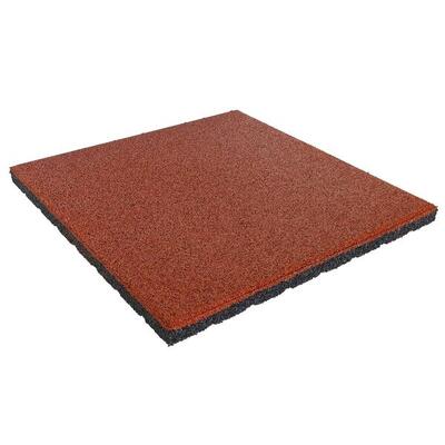 Rubber tegel 30mm - 50x50 cm - rood