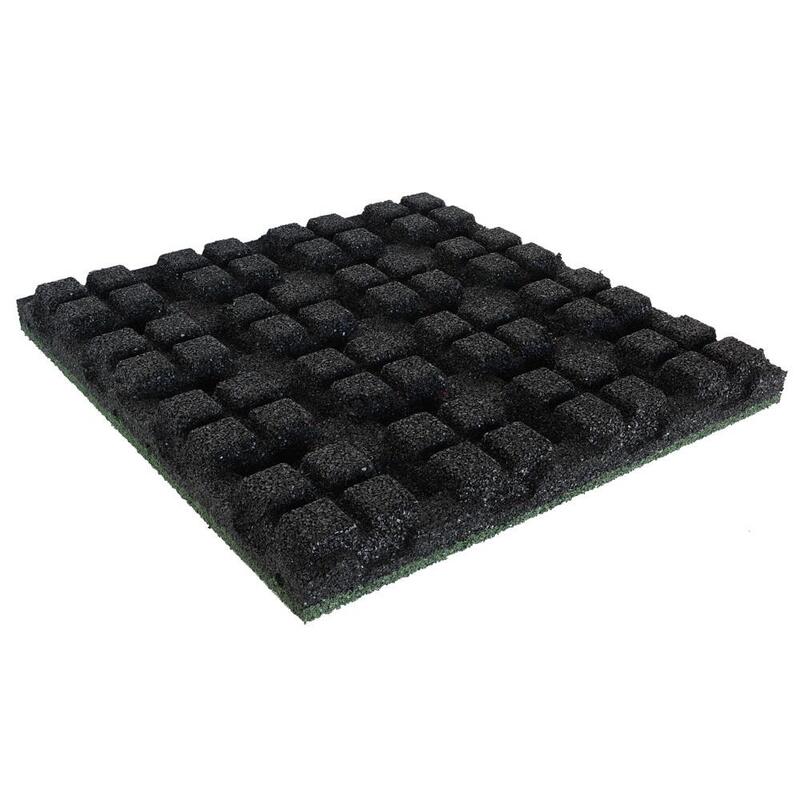 Placă de cauciuc 55mm - 50x50 cm - Verde