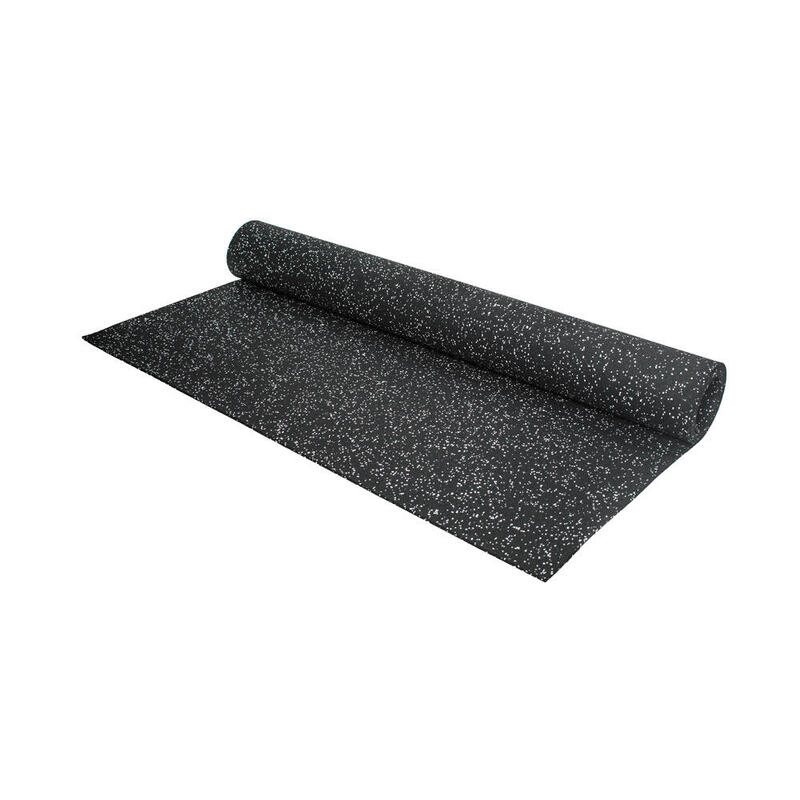 Pardoseală sportivă - Rolă de 12,5 m² - Grosime 6 mm - Negru / Gri