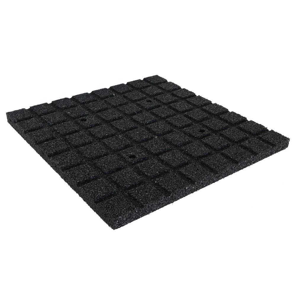 Dalle en caoutchouc 30 mm - 50 x 50 cm - Noire 2/5