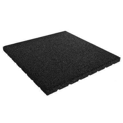 Gummifliese 30 mm – 50 x 50 cm – Schwarz