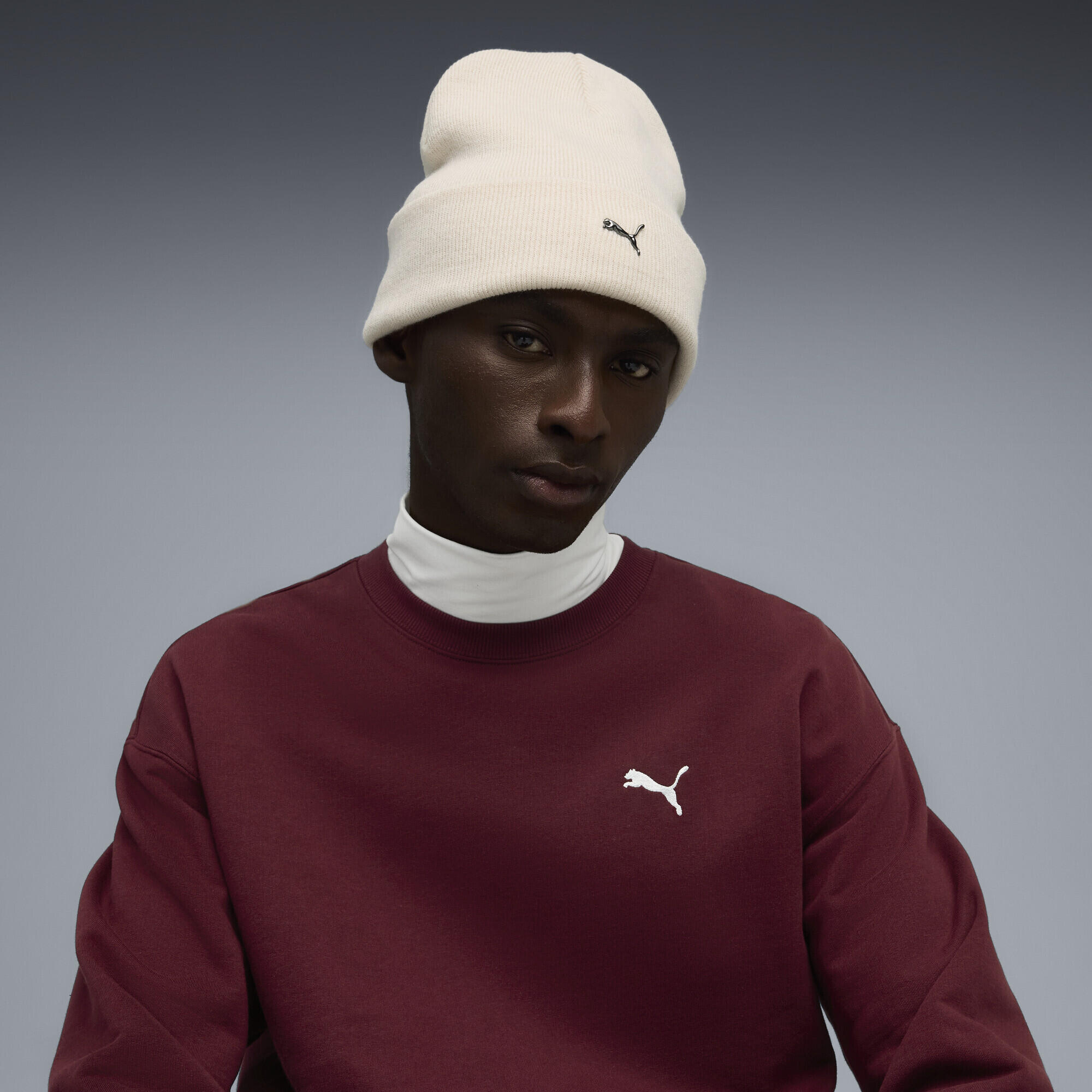 Bonnet à couronne haute avec logo PUMA CAT en métal PUMA 2/4