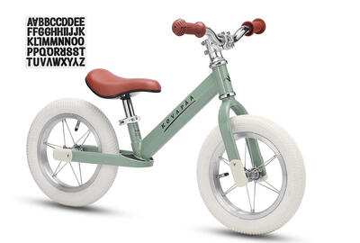 Køvapää - loopfiets - met naamsticker - luchtbanden - vanaf 2 jaar - groen