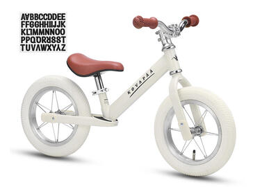 Køvapää - loopfiets - met naamsticker - luchtbanden - vanaf 2 jaar - beige