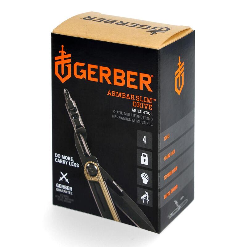 Cuțit Multifuncțional Drumeție Multitool Armbar Slim Drive Maro