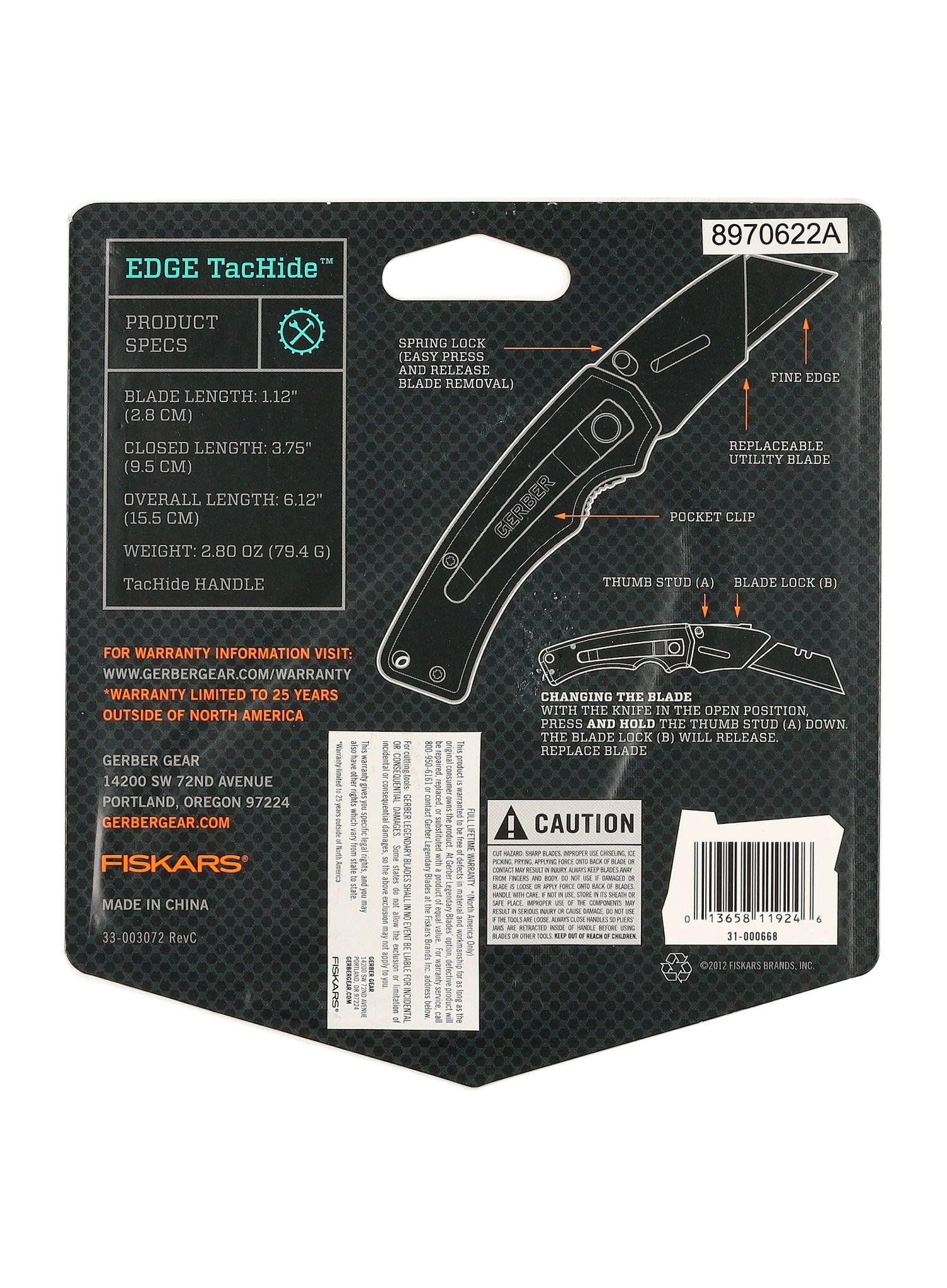 Nóż Gerber Edge Utility black 4/4