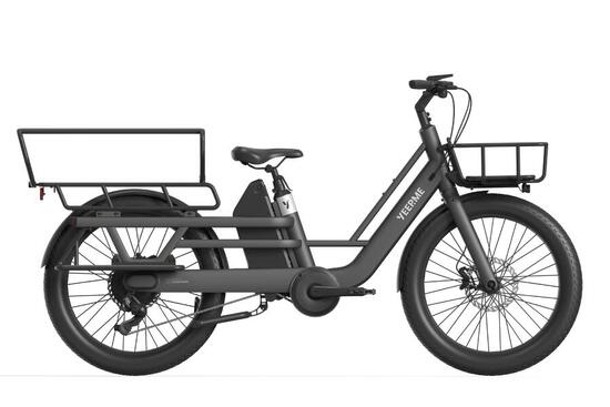 Vélo Cargo LongTail électrique YEEP.ME DAY CARGO 2 LR - Noir 150Km Moteur 75Nm