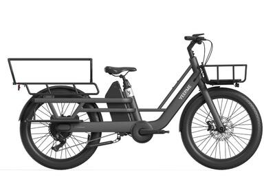 Yeep.me day cargo 2 lr elektrische longtail-bakfiets - zwart 150 km motor 75 nm