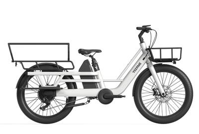 Yeep.me day cargo 2 elektrische longtail-bakfiets - wit 120 km motor 48v 75 nm